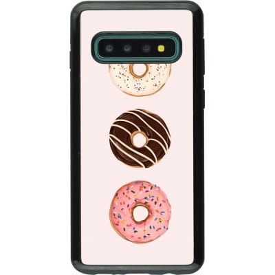 Coque Samsung Galaxy S10 - Hybrid Armor noir Spring 23 donuts