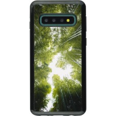 Coque Samsung Galaxy S10 - Hybrid Armor noir Spring 23 forest blue sky