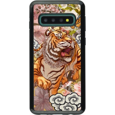 Coque Samsung Galaxy S10 - Hybrid Armor noir Spring 23 japanese tiger