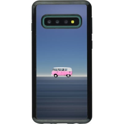 Coque Samsung Galaxy S10 - Hybrid Armor noir Spring 23 pink bus