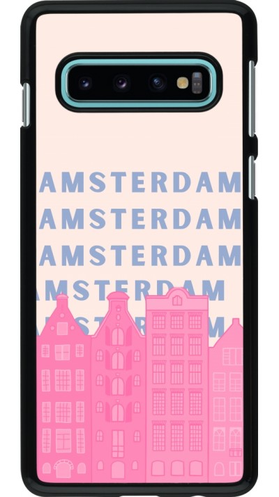 Coque Samsung Galaxy S10 - Amsterdam Pink Print