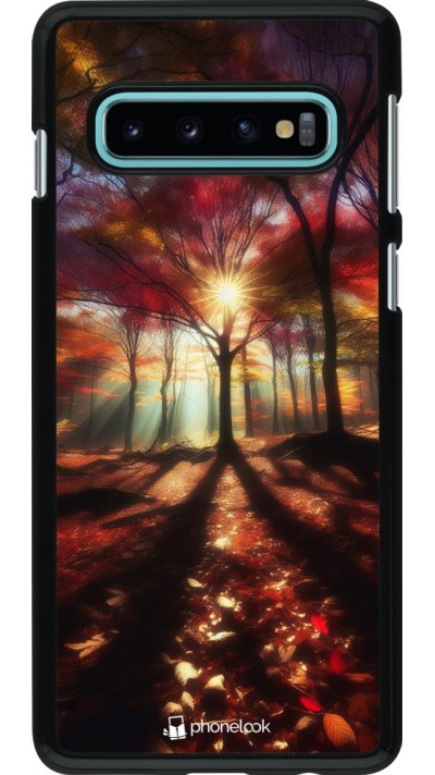 Coque Samsung Galaxy S10 - Automne doré glare