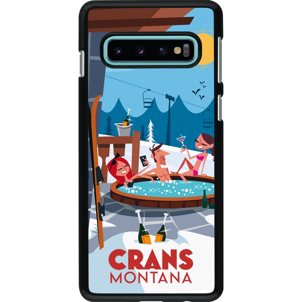 Samsung Galaxy S10 Case Hülle - Crans-Montana Mountain Jacuzzi