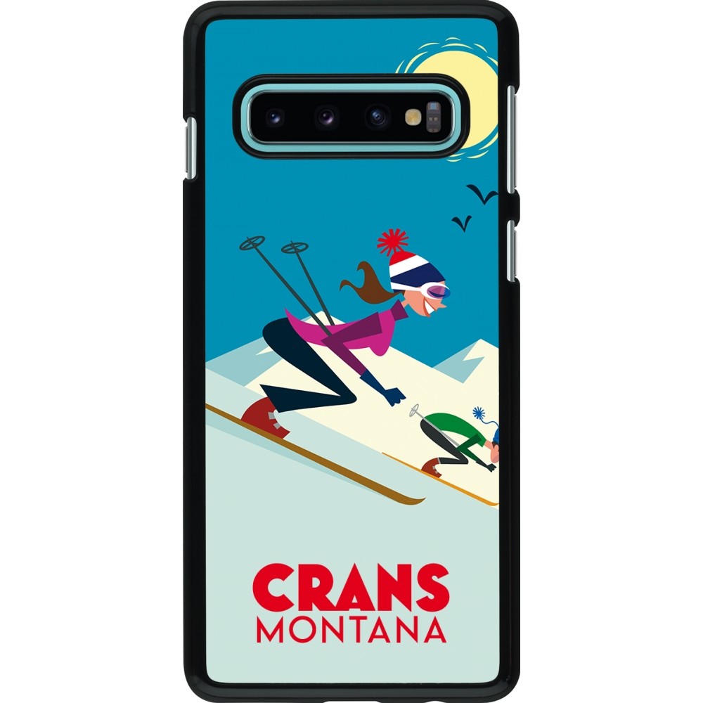 Samsung Galaxy S10 Case Hülle - Crans-Montana Ski Downhill