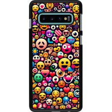 Coque Samsung Galaxy S10 - Emoji Mix Color