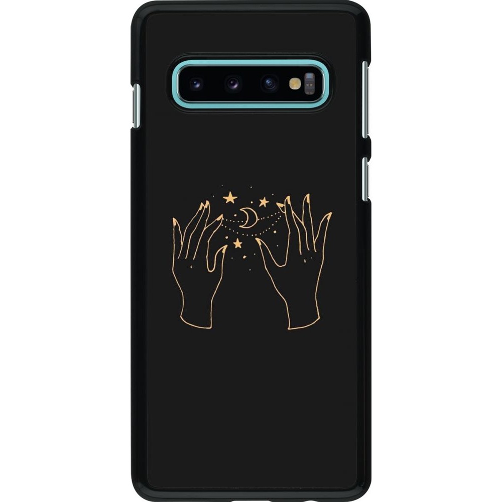 Coque Samsung Galaxy S10 - Grey magic hands