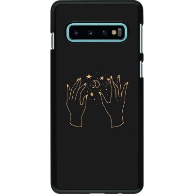 Coque Samsung Galaxy S10 - Grey magic hands