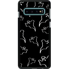 Coque Samsung Galaxy S10 - Halloween 2024 black and white ghosts