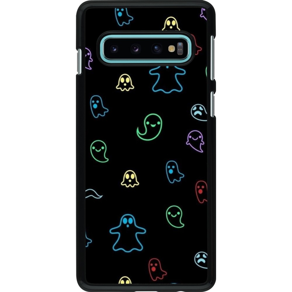 Coque Samsung Galaxy S10 - Halloween 2024 colorful ghosts