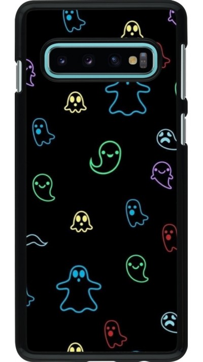 Coque Samsung Galaxy S10 - Halloween 2024 colorful ghosts