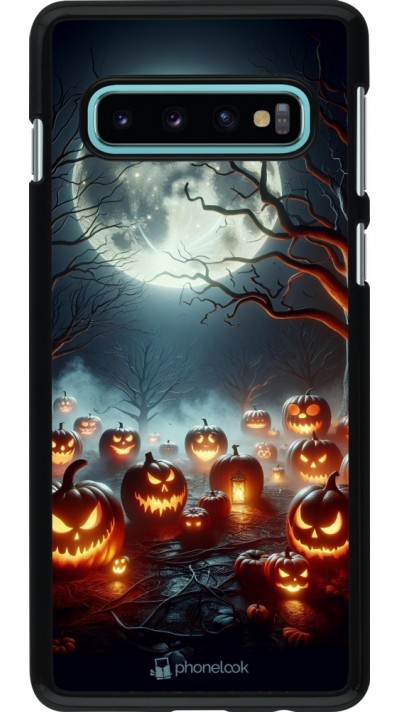 Coque Samsung Galaxy S10 - Halloween 2024 Many Pumpkins