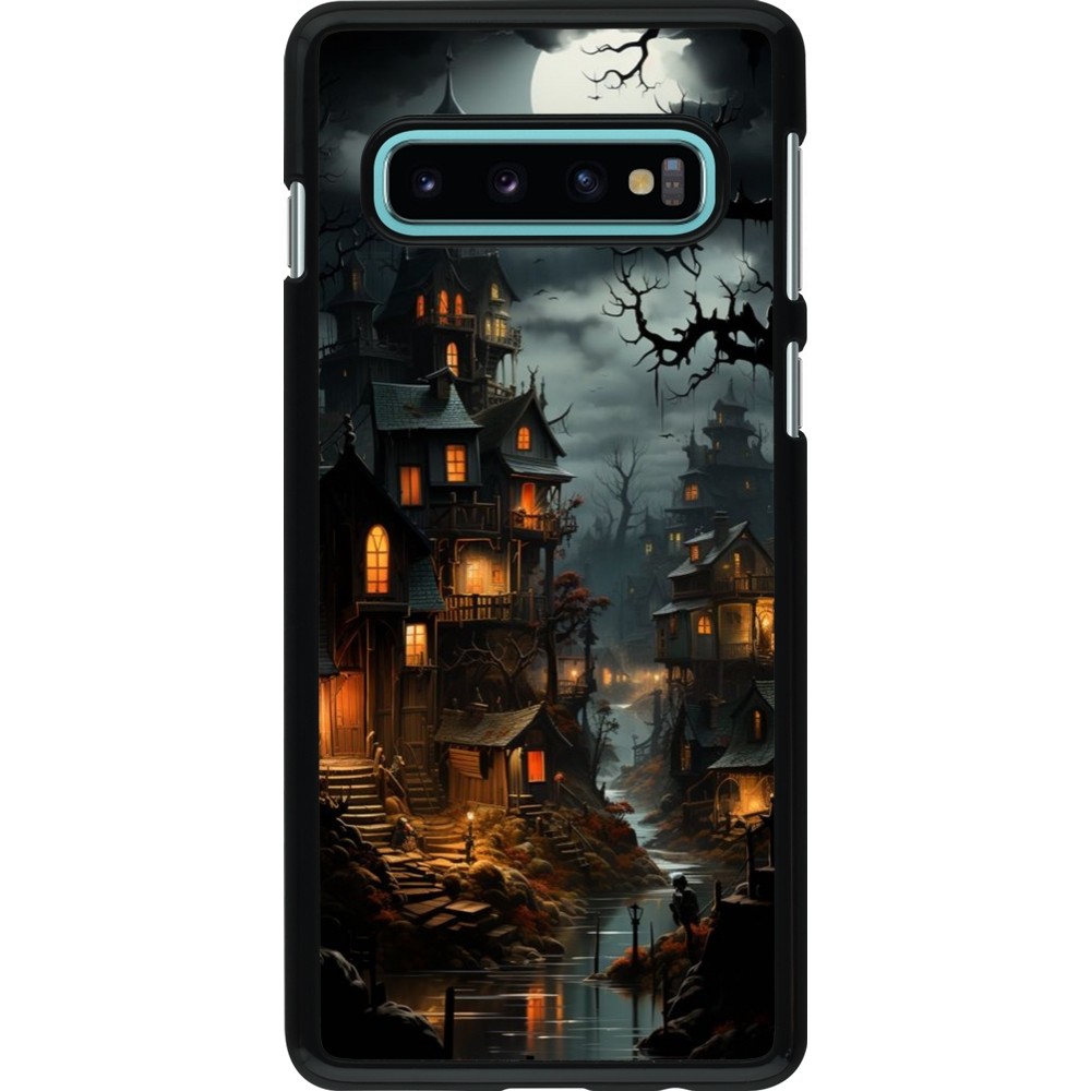 Coque Samsung Galaxy S10 - Halloween 2024 scary town