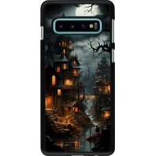 Coque Samsung Galaxy S10 - Halloween 2024 scary town