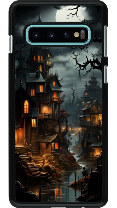 Coque Samsung Galaxy S10 - Halloween 2024 scary town