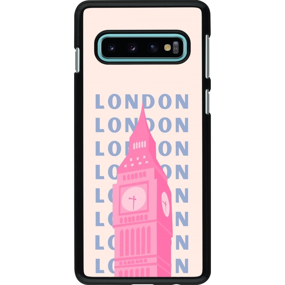 Coque Samsung Galaxy S10 - London Pink Print