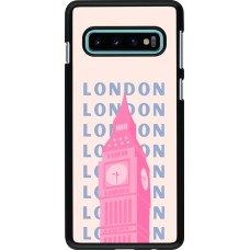 Coque Samsung Galaxy S10 - London Pink Print