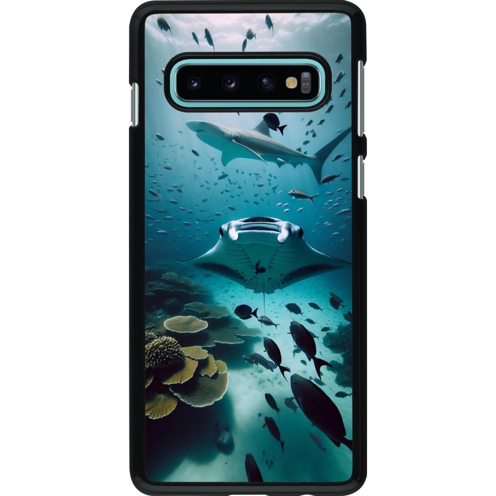 Coque Samsung Galaxy S10 - Manta Lagon Nettoyage