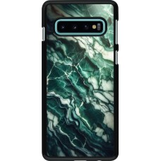 Coque Samsung Galaxy S10 - Marbre vert majestueux