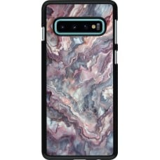 Coque Samsung Galaxy S10 - Marbre violette argentée