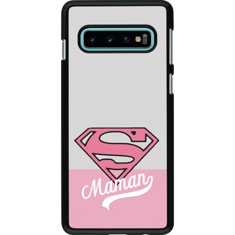 Samsung Galaxy S10 Case Hülle - Mom 2024 Super hero maman