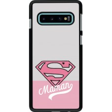 Samsung Galaxy S10 Case Hülle - Mom 2024 Super hero maman