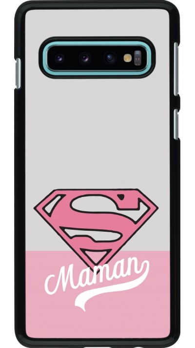 Coque Samsung Galaxy S10 - Mom 2024 Super hero maman