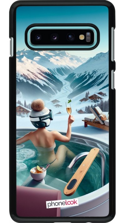 Coque Samsung Galaxy S10 - Montagne Glamour Jacuzzi