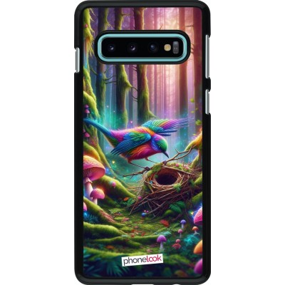 Coque Samsung Galaxy S10 - Oiseau Nid Forêt