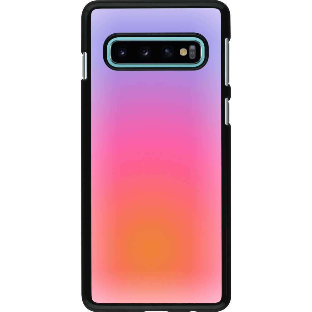 Coque Samsung Galaxy S10 - Orange Pink Blue Gradient