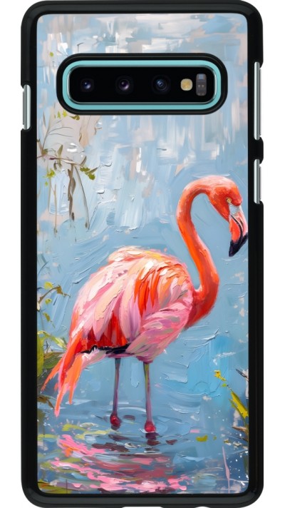 Coque Samsung Galaxy S10 - Paint Flamingo