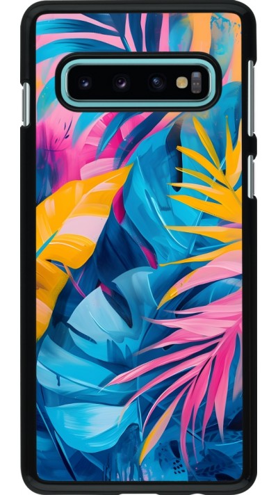 Coque Samsung Galaxy S10 - Palms Blue