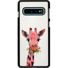 Coque Samsung Galaxy S10 - Pink Girafe Paint