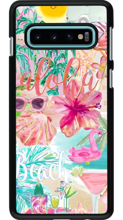 Coque Samsung Galaxy S10 - Preppy Collage Aloha