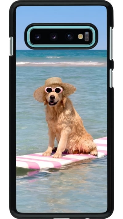 Coque Samsung Galaxy S10 - Summer Dog on Paddle