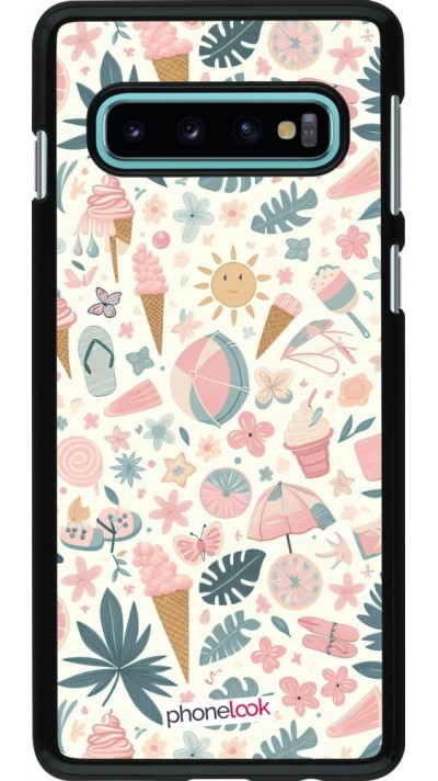 Coque Samsung Galaxy S10 - Summer Pink Pattern