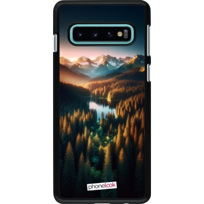 Coque Samsung Galaxy S10 - Sunset Forest Lake