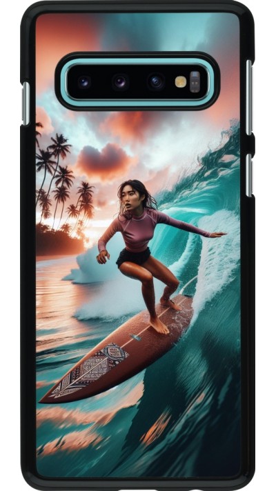 Coque Samsung Galaxy S10 - Surfeuse Balinaise