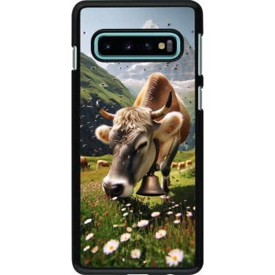 Coque Samsung Galaxy S10 - Vache montagne Valais