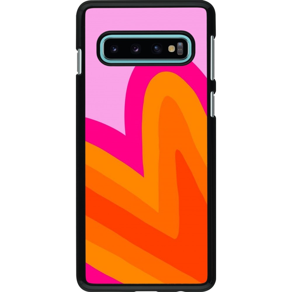 Coque Samsung Galaxy S10 - Valentine 2024 heart gradient