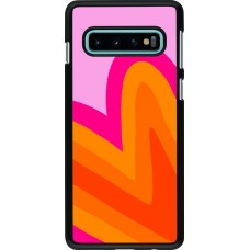 Coque Samsung Galaxy S10 - Valentine 2024 heart gradient