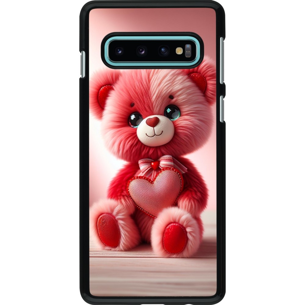 Coque Samsung Galaxy S10 - Valentine 2024 Ourson rose