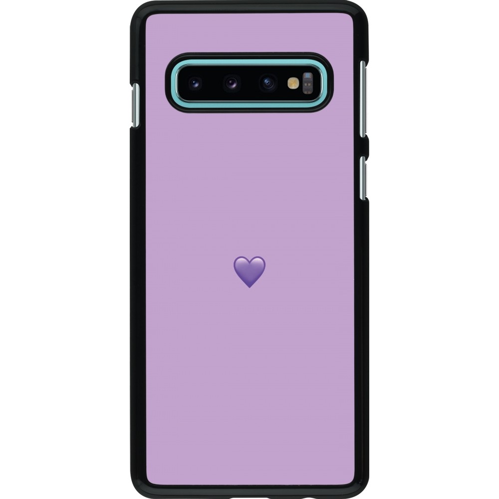 Coque Samsung Galaxy S10 - Valentine 2023 purpule single heart