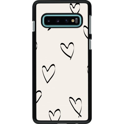 Coque Samsung Galaxy S10 - Valentine 2023 minimalist hearts