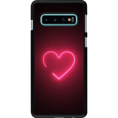 Coque Samsung Galaxy S10 - Valentine 2023 single neon heart