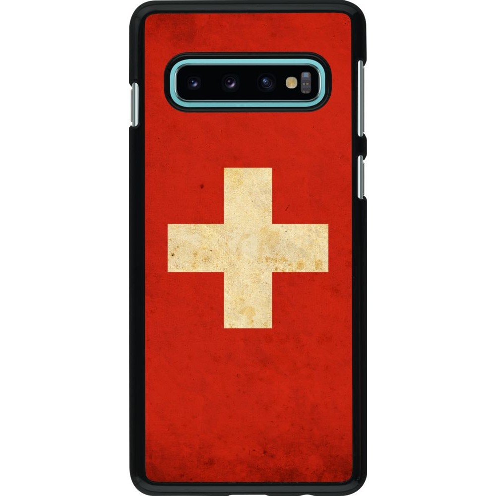 Coque Samsung Galaxy S10 - Vintage Flag SWISS