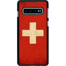 Coque Samsung Galaxy S10 - Vintage Flag SWISS