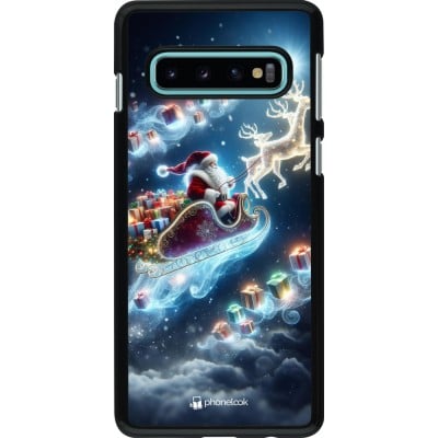 Coque Samsung Galaxy S10 - Noël 2023 Père Noël enchanté