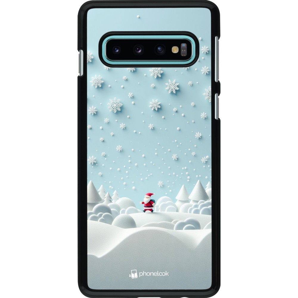 Coque Samsung Galaxy S10 - Noël 2023 Petit Père Flocon