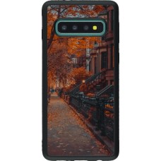 Coque Samsung Galaxy S10 - Silicone rigide noir Autumn 2024 city