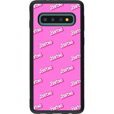 Coque Samsung Galaxy S10 - Silicone rigide noir Barbie Pattern